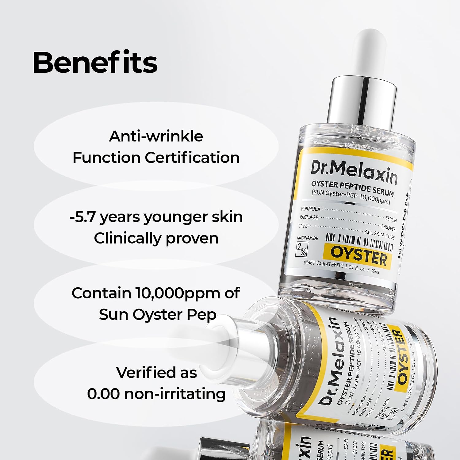 Dr. Melaxin Oyster Pep3 Renewal Ampoule 30ml | Antioxidant & Elasticity Boosting Ampoule