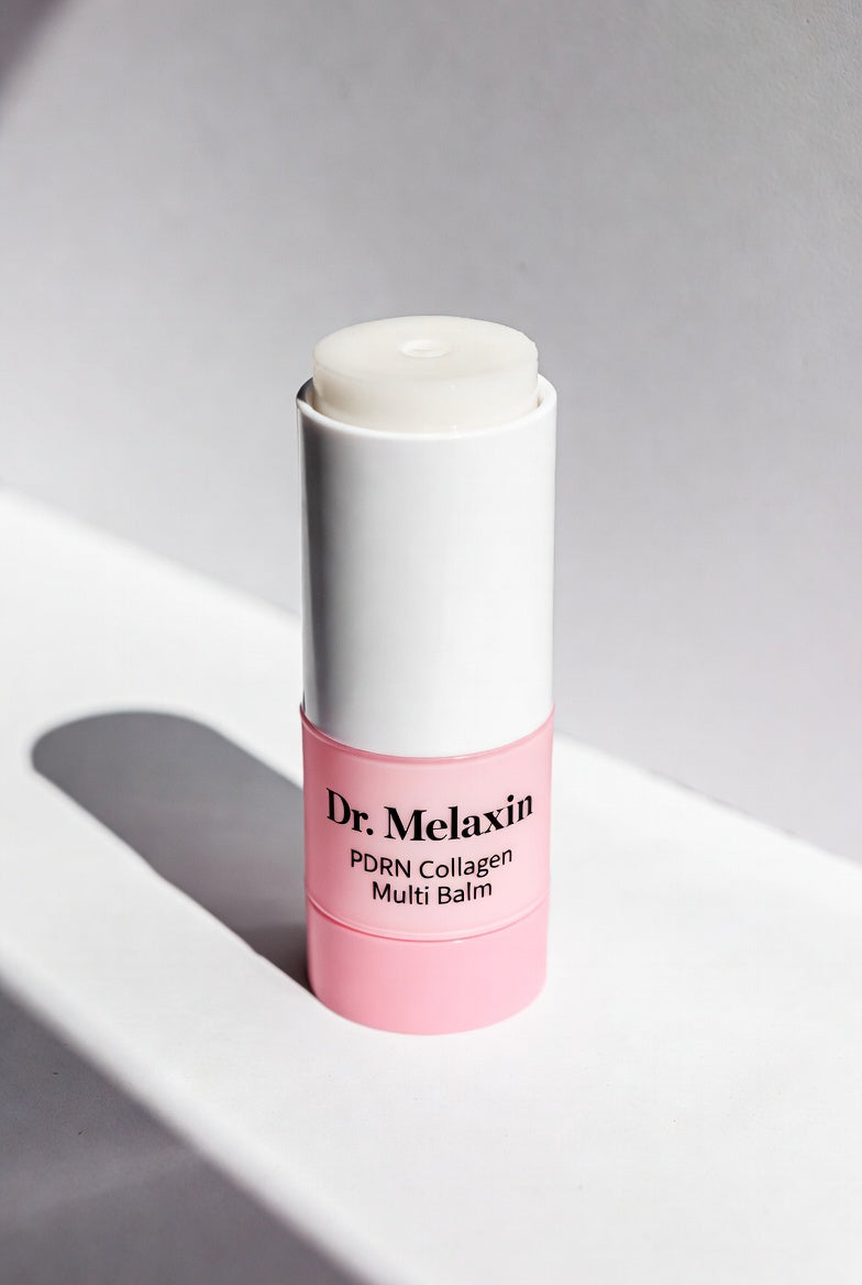 Applying the collagen balm